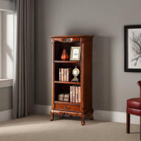 RARLON Solid Wood Bookcase Shelf Storage Cabinet Bookcase