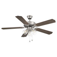 Longshore Tides 52" Artice 5 - Blade Standard Ceiling Fan with Pull Chain and Light Kit Included