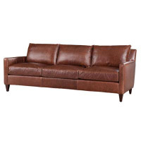 Spectra Home Riverside Soft Leather Top Grain Leather Sofa