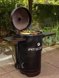 Pit Boss® Vertical Barrel Charcoal/Pellet Smoker Mahogany PBV24CB