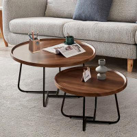17 Stories Nesting Coffee Table Set Of 2(31.4"+23.6")