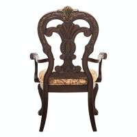 Bloomsbury Market Traditional Formal Armchairs Set of 2 Cherry Finish