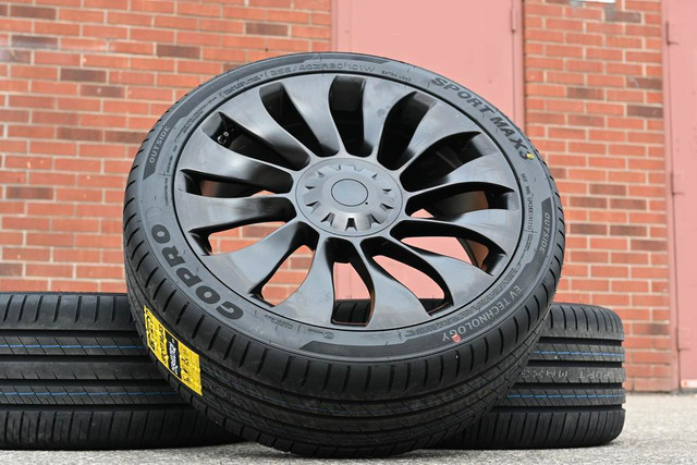 $1699 20 inch Rim Tire Tesla Model Y 255/40R20 Tire BLE Sensors Call/Text 289 654 7494 Model y Rims 7289 20 inch rim in Tires & Rims in Toronto (GTA)