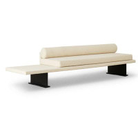 MABOLUS 70.87"Lightbrown Upholstered Bench