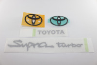 Toyota Supra 1993-1998 JZA80 Emblem Decal Plate Logo Symbol Set