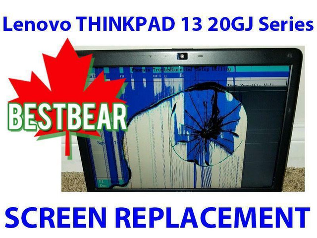 Screen Replacement for Lenovo THINKPAD 13 20GJ Series Laptop in System Components in Toronto (GTA)