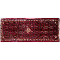 Isabelline 9' 12 X 3' 6 Hosseinabad Authentic Persian Hand Knotted Area Rug - 112146
