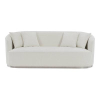 Latitude Run® Narvel Upholstered Sofa With 4 Pillows In Beige