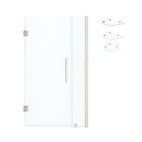 Ove Decors OVE Decors Endless TP0120401 Tampa-Pro, Alcove Frameless Hinge Shower Door, 31 7/8 To 33 1/16 In. W X 72 In.