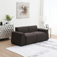 Ebern Designs Modern Linen Fabric Sofa,Stylish And Minimalist 2-3 Seat Couch,Easy To Install,Exquisite Loveseat With Wid
