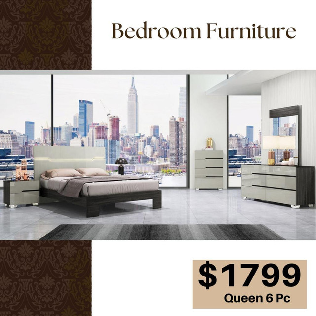 Modern Design Bedroom Set on Sale !! in Beds & Mattresses in Hamilton