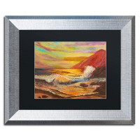 Trademark Fine Art 'Ka'ena Coast Sunset' Framed Painting Print