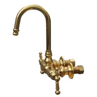 Barclay Double Handle Wall Mounted Clawfoot Tub Faucet Trim with Diverter