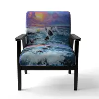 Highland Dunes Anjelien - Sea & Shore Upholstered Arm Chair