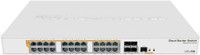 MikroTik CloudRouterSwitch CRS328-24P-4S+RM - 24x Gigabit PoE ports and 4x 10Gbps SFP+ ports (PoE output 500W)
