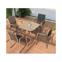 Hokku Designs Simple Outdoor Table And Chair Combination — Outdoor Tables & Table Components: From $99