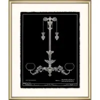 Wendover Art Group Gallier House Chandelier 1 - Picture Frame Print