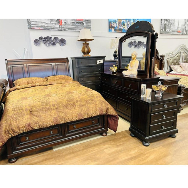 Wooden Bedroom Set Sale !! Furniture Sale in Beds & Mattresses in City of Toronto - Image 2