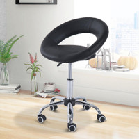 moon salon stool 19.7" x 21.3" x 30.7" Black