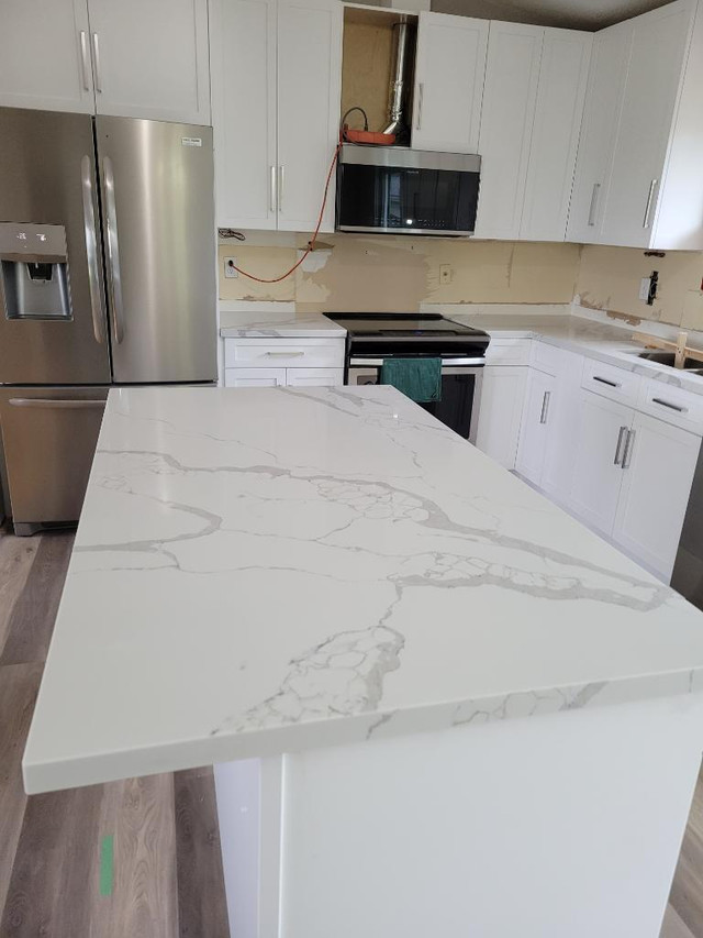 Quartz, Granite counter top, backsplash professional service with best price now !it in Cabinets & Countertops in Kitchener Area