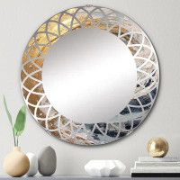 East Urban Home Aubusson - Modern Wall Mirror Round