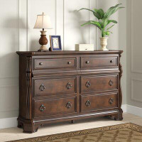 Astoria Grand Kate 6 Drawer 68'' W Solid Wood Double Dresser
