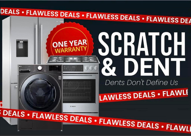 WESTERN CANADAS LARGEST SCRATCH AND DENT CENTER!! ONE YEAR FULL WARRANTY in Washers & Dryers in Edmonton Area