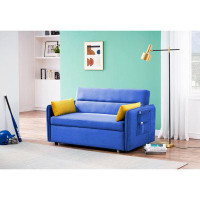 Lipoton Loveseat With Pull Out Bed And Two Pillows