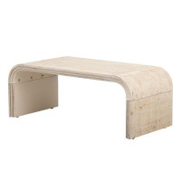 Latitude Run® Coffee Table with Curved Art Deco Design