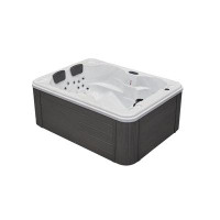 Luxury Spas Luxury Spas 4 - Person 39 - Jet Acrylic Rectangular Standard Hot Tub with Ozonator in Grey