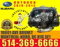 Subaru Engine 2.5L Outback 2010 2011 2012 Installation available Installation disponible