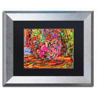 Trademark Fine Art 'Nude Woman as a Bowl of Fruit' Framed Painting Print