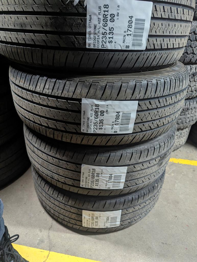 P235/60R18  235/60/18  BRIDGESTONE ECOPIA H/L 422 PLUS ( all season summer tires ) TAG # 17804 in Tires & Rims in Ottawa