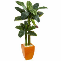 Latitude Run® 50.5" Artificial Banana Leaf Tree in Planter