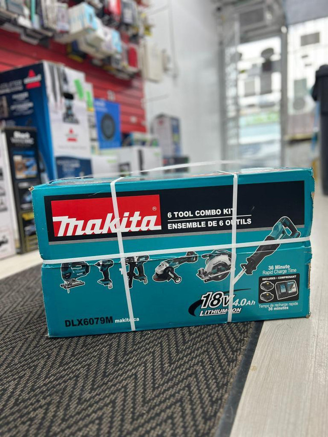 Makita Set of 6 Cordless Tools - 4 Ah - 2 18 V Lithium-ion Batteries ( Model-DLX6079M) - BNIB @MAAS_COMPUTERS in General Electronics in Toronto (GTA) - Image 2