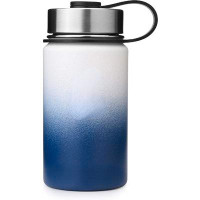 Orchids Aquae Stainless Steel Water Bottle W/ Straw & Wide Mouth Lids - Keeps Liquids Hot Or Cold W/ Vacuum Insulated Sw