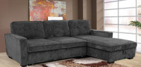 Summer Sale!! Gorgeous Grey Sectional Sofa Bed with Reversible Chaise &amp; Storage