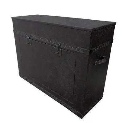 Touchstone Vintage Trunk Motorized TV Lift Cabinet - Leather-wrapped TV Stand for up to 43 Inch Wide TV