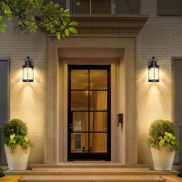 Rubbermaid Porch Lights Outdoor,LED Integrated Dusk To Dawn Wall Sconce,13W 1200LM Exterior Light Fixture,Waterproof Mod