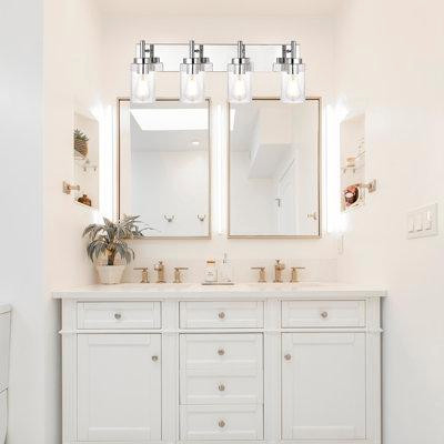 Latitude Run® Éclairage de salle de bain chromé à 4 lumières à intensité variable Loebel in Home Décor & Accents in Québec