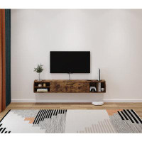 Millwood Pines Artavious Solid Wood Floating TV Stand