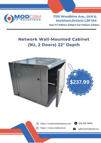 Network Cabinet 9U 2 Doors 22 Depth High Quality Wall-Mounted Network Cabinet FOR SALE!!!
