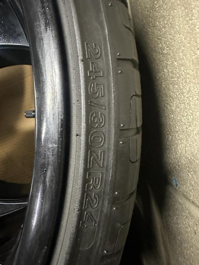 FOUR LIKE NEW 24 INCH STARR 561 WHEELS 5X114.3 5X115 5X120 WITH TIRES in Tires & Rims in Toronto (GTA) - Image 2