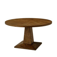 Theodore Alexander NOVA 54'' Solid Oak Pedestal Dining Table