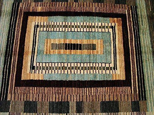 Modern Afghan Gabbeh Mahal Vegetable Dyed Wool Carpet Hand Knotted Area Rug (8 X 5)' in Rugs, Carpets & Runners - Image 2