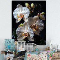 Design Art White Orchids Petals Of Elegance I - Orchids Wall Art Prints
