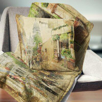 Made in Canada - East Urban Home Vintage Parisian Cards Pillow