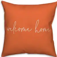 Gracie Oaks Collazo Welcome Home Thin Indoor/Outdoor Throw Pillow
