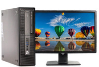 HP Prodesk 800 - i5 Intel - 8Gb - 128Gb SSD with 22 Display - 1 Year Warranty - Free Shipping in Canada