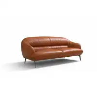 Latitude Run® Contemporary Leather Sofa